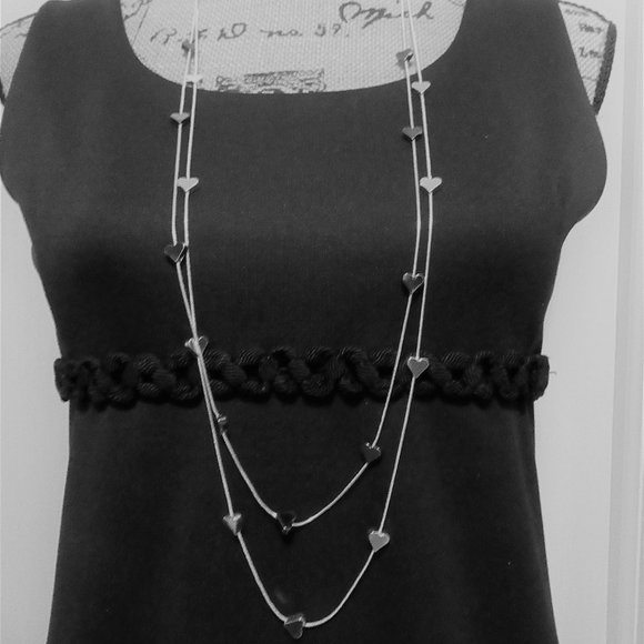 Heart Necklace double strand Very nice - Picture 3 of 7